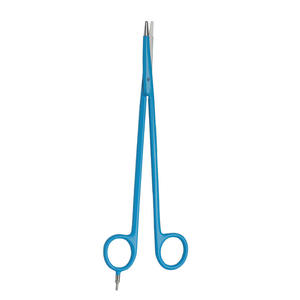 Tijeras eléctricas personalizadas, acero inoxidable alemán con revestimiento azul recto y hoja curva - Product Image 6