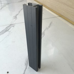 Profilé en aluminium gris avec pierre enduite de poudre, utilisé pour les portes fabriquées au groupe d'aluminium shalui Vietnam - Product Image 5