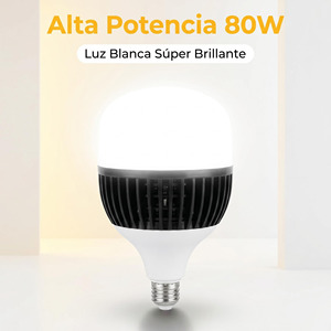 โฟโก้ LED E27 80W 6500K แสงเย็น อลูมิเนียมอัลลอยด์ที่สว่างและทนทาน ติดตั้งง่ายสำหรับคลังสินค้าในบ้านและการใช้งานเชิงพาณิชย์ - Product Image 1