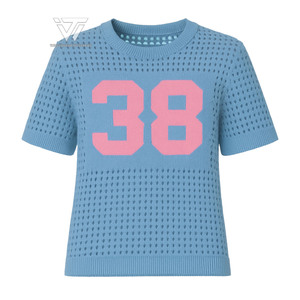 Grec Jack et Jill d'Amérique Sororité Vêtements Auto Tricoté Crochet Acrylique Football Américain Maillot De Football - Product Image 1