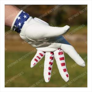 Los últimos guantes de golf de alta calidad lisos de moda con el último Logotipo de bordado de patrón Guantes de golf de cuero - Product Image 2