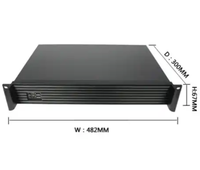 Boîtier de serveur industriel IPC 19 pouces 1,5U à montage en rack, profondeur réduite, style ATX avec ventilateur, boîtiers et tours d'ordinateurs industriels