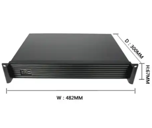 19 inch 1.5U Rackmount <span class=keywords><strong>IPC</strong></span> Máy tính công nghiệp trường hợp máy chủ độ sâu ngắn phong cách ATX với quạt máy tính công nghiệp trường hợp & tháp - Product Image 1