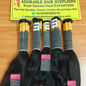 Extensions de cheveux vierges Remy de qualité supérieure Ran, vente en gros, textures de cheveux indiens, double trame machine, 100g, sans traitement chimique - Product Image 3