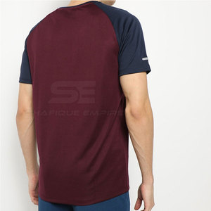 2025 T-Shirt à manches courtes pour hommes respirants de haute qualité 100% coton Simple couleur unie fabriqué au Pakistan - Product Image 5