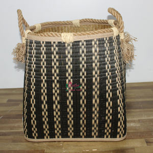 Artex Dong Thap Usine Panier de rangement en osier avec couvercle Conteneur de feuilles de palmier fait à la main pour l'organisation de la maison - Product Image 6