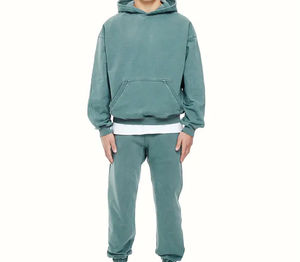 Professionnel de haute qualité lavage à l'acide survêtement à capuche nouveau élégant Logo personnalisé français éponge 465GSM léger haut de sport hiver - Product Image 1