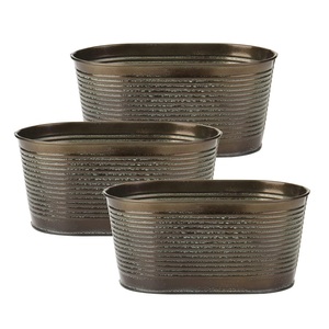 Exclusive Pleasant Designed Galvanized Planter and Flower Bucket with Wooden Handle Garden Decor Flower Bucket - Product Image 6
