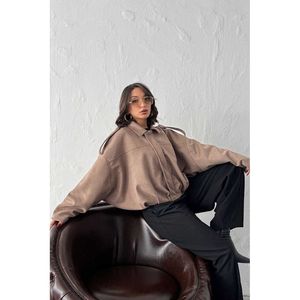เสื้อแจ็คเก็ตหนังกลับดำน้ำ Topshow ขายส่ง - [object Object] - Product Image 1