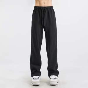 2024 nuevos Pantalones deportivos de verano para hombres OEM logotipo personalizado bordado Diseño impreso ligero gris pantalones de chándal Casual suelto recto - Product Image 6