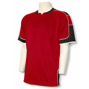 ชุดฟอร์มฟุตบอลแขนครึ่ง100% สำหรับผู้ชายชุดเล่นกีฬาผ้าโพลีเอสเตอร์ - Product Image 1