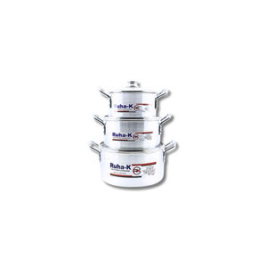 Juego de Ollas Ruha-K de 15 Piezas, Acero Inoxidable con Acabado Metálico Premium, Incluye Olla para Caldos y Cacerola, para Cocina Casera - Product Image 1