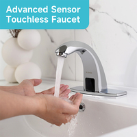 Robinet à capteur automatique AIKE AK7500, robinet à eau activé par capteur avec bec pivotant pour usage commercial