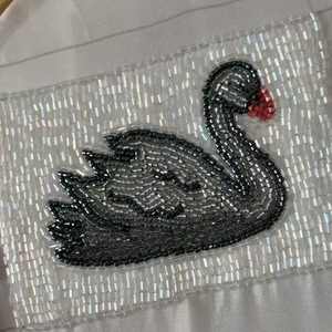 Luxury beaded Flying Heart embroidery Keychain Heart Shaped Keychains and Bag Charm Handmade Beaded Accessories Heart <b>keyring</b> - Product Image 1