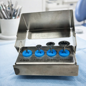 Kit de 4 Discos de Sierra Dentales Manuales de Acero Inoxidable, Herramientas de Precisión Quirúrgica Intensa para Injertos Óseos y Cirugía de Implantes - Product Image 4