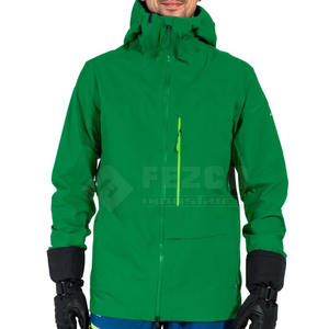 Poliéster Nylon Moda Con capucha Exterior Hard Shell Ligero Transpirable Cortavientos Lluvia Chaqueta de invierno - Product Image 1