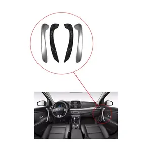 Ensemble d'accoudoirs intérieurs chromés Renault Megane Fluence, porte-gobelets, position avant DROITE-GAUCHE ABS 809540011R-809600017R - Product Image 2