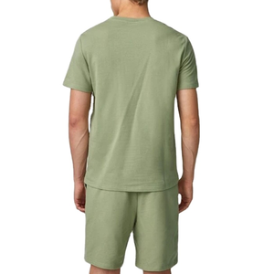 Ensemble de vêtements de sport décontractés pour hommes, style streetwear, t-shirt d'été à manches courtes, style vintage, associé à un short respirant - Product Image 5