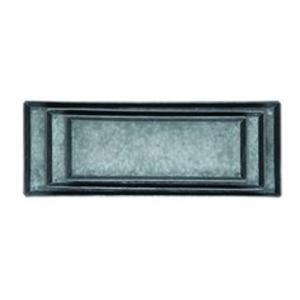 Bandeja de servicio de metal galvanizado resistente y duradera, perfecta para organizar artículos esenciales de fiesta o servir comida con estilo - Product Image 3