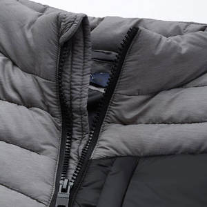 แจ็คเก็ตกันลมสำหรับผู้ชายเสื้อแจ็คเก็ตขนเป็ดลำลองสีพื้นเสื้อแจ็คเก็ตขนเป็ดสำหรับฤดูหนาว - Product Image 4