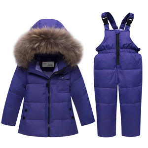 Conjunto de Dos Piezas para Niños, Mono de Invierno Grueso, Impermeable, Transpirable, con Capucha, Resistente al Viento, Tallas Grandes, en Color Liso o Estampado, de Poliéster - Product Image 5