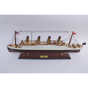 HANDICRAFT TITANIC PAINTED 80CM <b>LENGTH</b> - READY ASSEMBLED CRUISE SHIP MODEL for HOME DECORATION - Product Image 2