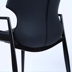 Silla de comedor de cuero de lujo moderna, muebles de restaurante para el hogar portátiles de clase alta para parques de tarifas inferiores de Vietnam para interiores y exteriores - Product Image 1