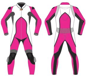 Traje de cuero de vaca para motocicleta, traje de carreras con protección de armadura Ce - Product Image 1