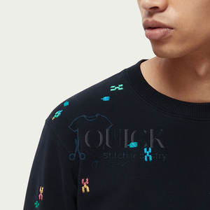 Sudadera de invierno con diamantes de imitación para mujer, Material de poliéster/algodón, manga larga, logotipo frontal, diseño personalizable de alta calidad - Product Image 6