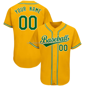 Camiseta de béisbol de ocio de competición de alta calidad personalizada ropa deportiva transpirable con impresión por sublimación - Product Image 1