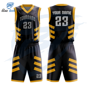 Venta al por mayor más popular en uniformes de baloncesto cosidos prensado en caliente más vendidos todos los equipos uniforme de baloncesto - Product Image 1