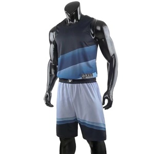 Camiseta de baloncesto para hombre, uniforme de baloncesto para niños, conjunto de camiseta de entrenamiento de baloncesto transpirable de color degradado para jóvenes - Product Image 4