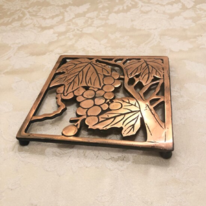 Tapis et tampons de table de cuisine carrés en métal indien faits à la main finition argent poli dessous de plat pas cher support de casserole - Product Image 3