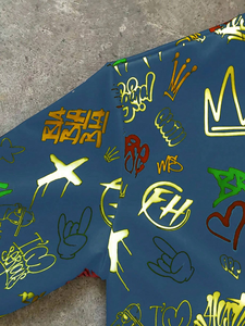 Veste de sport vintage personnalisée pour homme, de haute qualité, avec sublimation, style streetwear, pour l'hiver. - Product Image 3