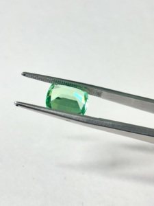Zafiro Verde Cultivado en Laboratorio, Forma de Cojín, Facetado, Piedras Preciosas Sueltas para Joyería, Proceso de Fusión por Llama, Corindón, 10x14 mm - Product Image 6