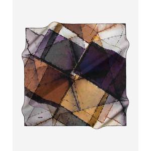 90x90 Aker Silk Crepe Satin <b>Square</b> <b>Scarf</b> Digital Print - Product Image 1