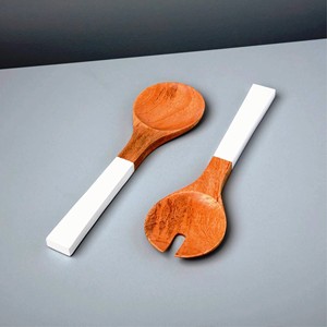 Accessoires d'artisanat : Ensemble de saladiers en résine écologique, résistant au lave-vaisselle, ustensiles à salade modernes de 11 pouces pour la maison et la cuisine - Product Image 1