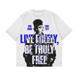 Camisetas Unisex de Verano de Alta Calidad con Estampado Gráfico de Moda Urbana, Marca Personalizada OEM, Venta al por Mayor, Estilo Vintage, Holgadas, para Gimnasio - Product Image 2