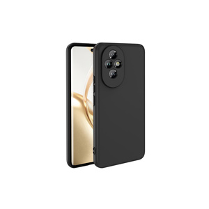 Coque arrière en silicone souple isolée noire pour Honor 200 Pro avec protection anti-traces de doigts - Product Image 1