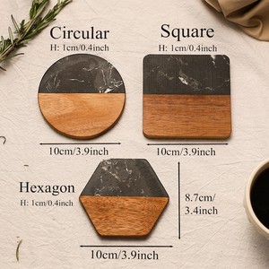 Custom Handmade Classic Eco-Friendly Resin Coasters Set Transparent Glitter Swirl Stone <b>Mats</b> for B2B Wholesale Gift Suppliers - Product Image 2