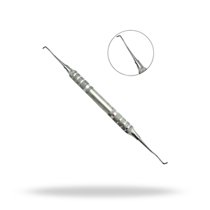 Cureta Universal Mini 5 6, Cureta Periodontal Dental de Acero Inoxidable, Instrumento para Limpieza Supragingival y Subgingival - Product Image 1