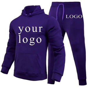 Su propio logotipo de marca de diseño/imagen personalizada en cualquier lugar hombres mujeres DIY sudaderas con capucha y pantalones conjunto moda nuevo - Product Image 2