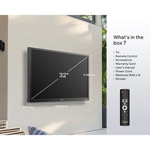 Televisor Inteligente para Exteriores de 32 Pulgadas, Legible Bajo la Luz Solar, con Brillo FHD de 1080P, Frecuencia de Actualización de 120 Hz, Pantalla Resistente a la Intemperie para Uso en Exteriores - Product Image 2