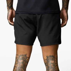 กางเกงวอร์มฟิตเนสผู้ชาย ผ้าโพลีเอสเตอร์ผสมคอตตอน ขาสั้น 5 นิ้ว มีกระเป๋า ระบายอากาศได้ดี เหมาะสำหรับใส่เล่นน้ำชายหาด ขายส่ง - Product Image 2