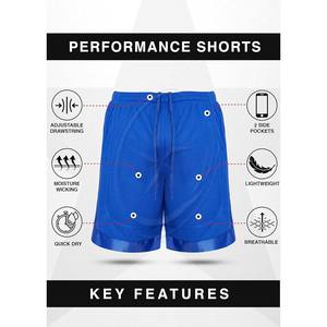 กางเกงขาสั้นบาสเก็ตบอลสำหรับผู้ชายระบายอากาศได้ดีมีกระเป๋ากางเกงออกกำลังกายเล่นกีฬา - Product Image 3