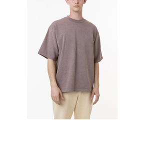 Camiseta de talla grande de alta calidad para hombre, logotipo de marca personalizado, tejido transpirable, lavado, de gran tamaño, recién llegado, exportación directa BD - Product Image 4