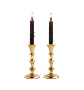 Bougeoir en métal fini or avec logo personnalisé, décorations pour mariages, événements et fêtes, supports exigeants, vente directe en usine - Product Image 3