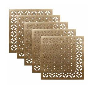 ผ้าปูโต๊ะหนังแท้จากนักออกแบบเสื่อรองจานทรงสี่เหลี่ยมเสื่อหนังทำมือผลิตในอินเดีย - Product Image 2