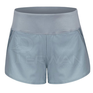 Pantalones cortos deportivos para mujer superventas, poliéster/algodón de alta calidad, secado rápido, transpirables, cómodos, con cordón en la cintura, asequibles - Product Image 2