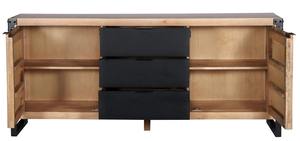 Aparador Moderno Industrial de 180 cm con 2/3 Cajones Ajustables, Mueble de Almacenamiento Ecológico y Duradero para Apartamento o Casa de Campo - Product Image 5